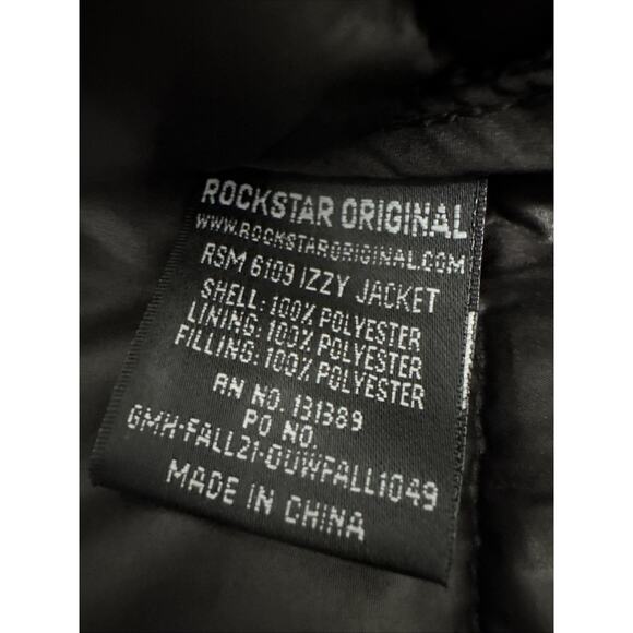 Rockstar Original Men's Izzy Graphic Full Zip 2XL Puffer Jacket Streetwear Punk - Picture 8 of 16